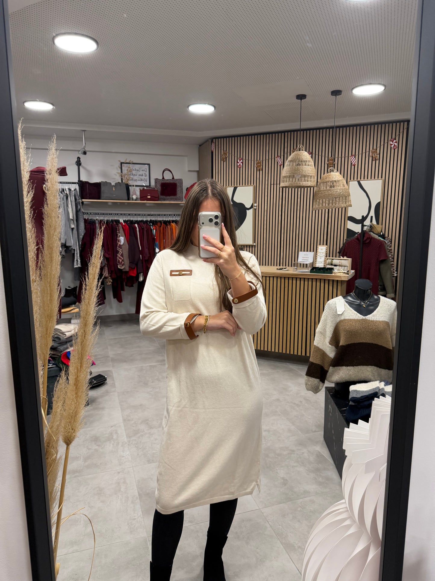 Kleid "Browni" Beige