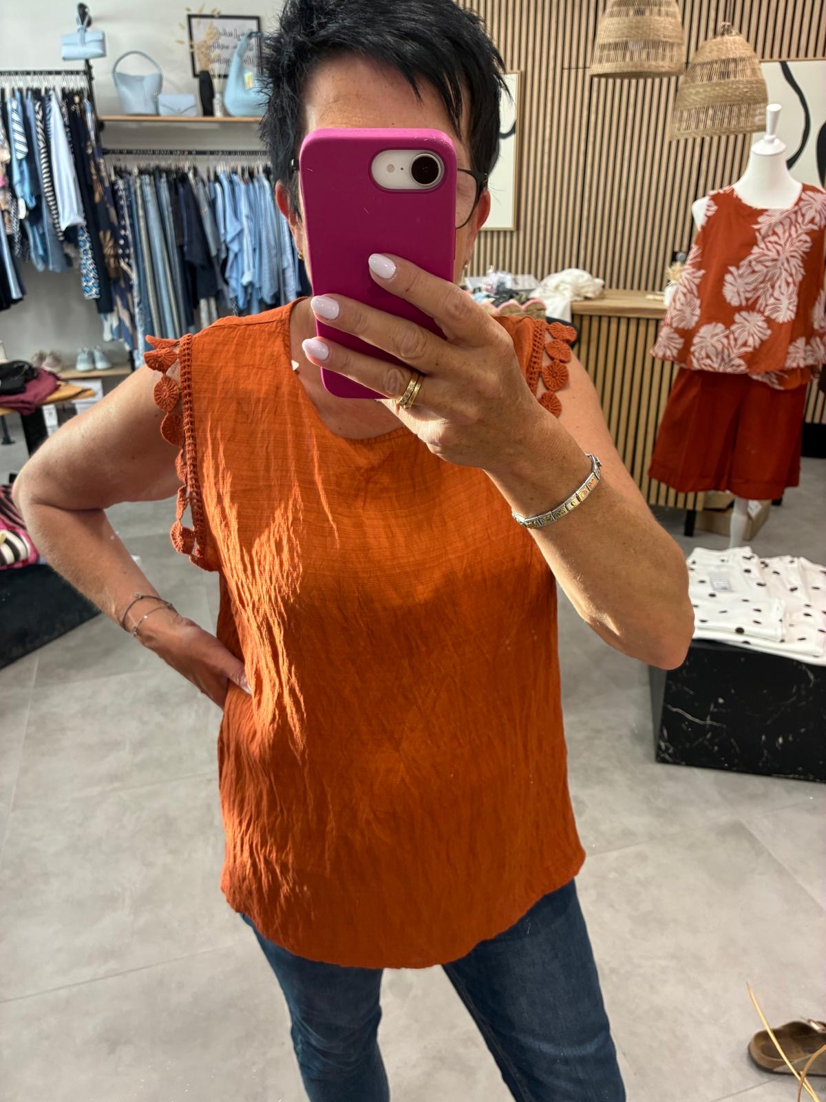 Top "Liora" Terracotta