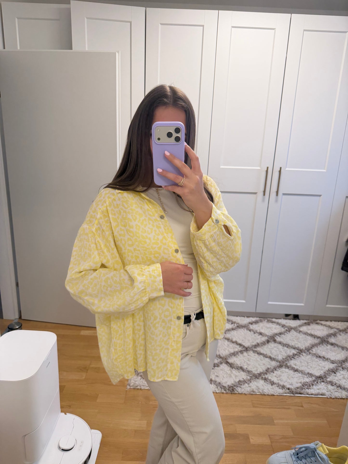 Musselinbluse "Leo" Gelb