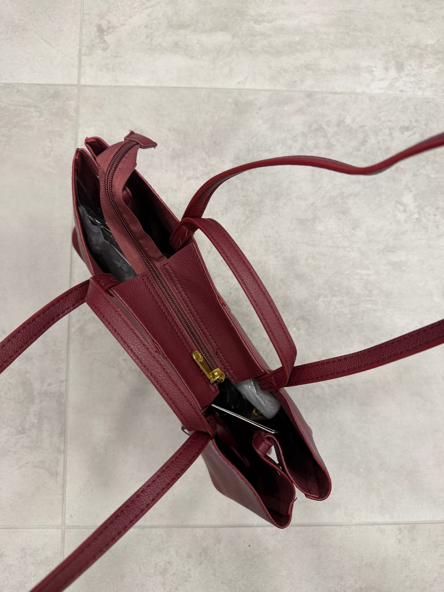 Tasche „Pole“ Weinrot
