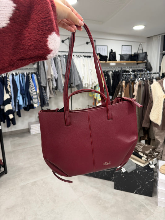Tasche „Pole“ Weinrot