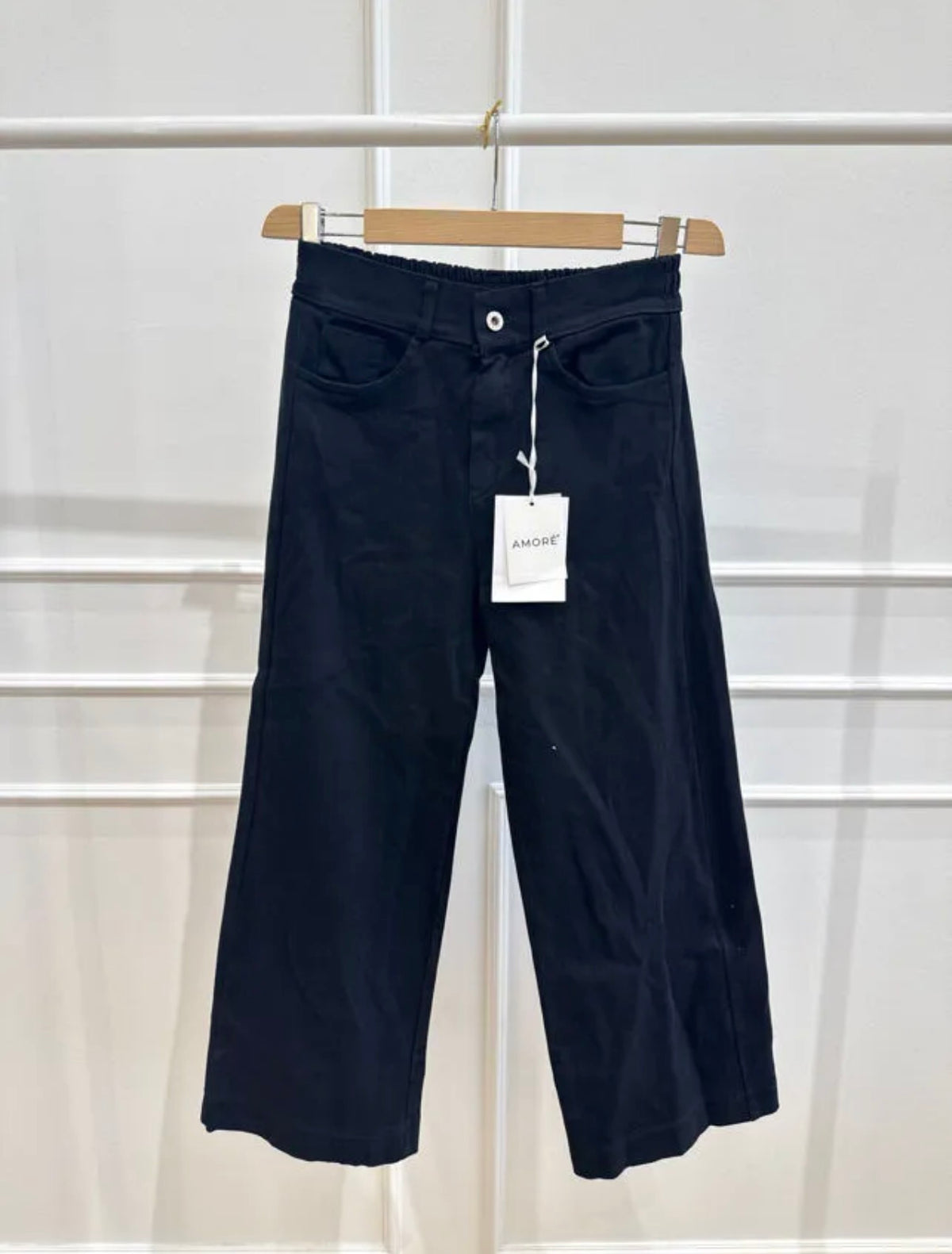 Hose "Crop Jeans" Schwarz