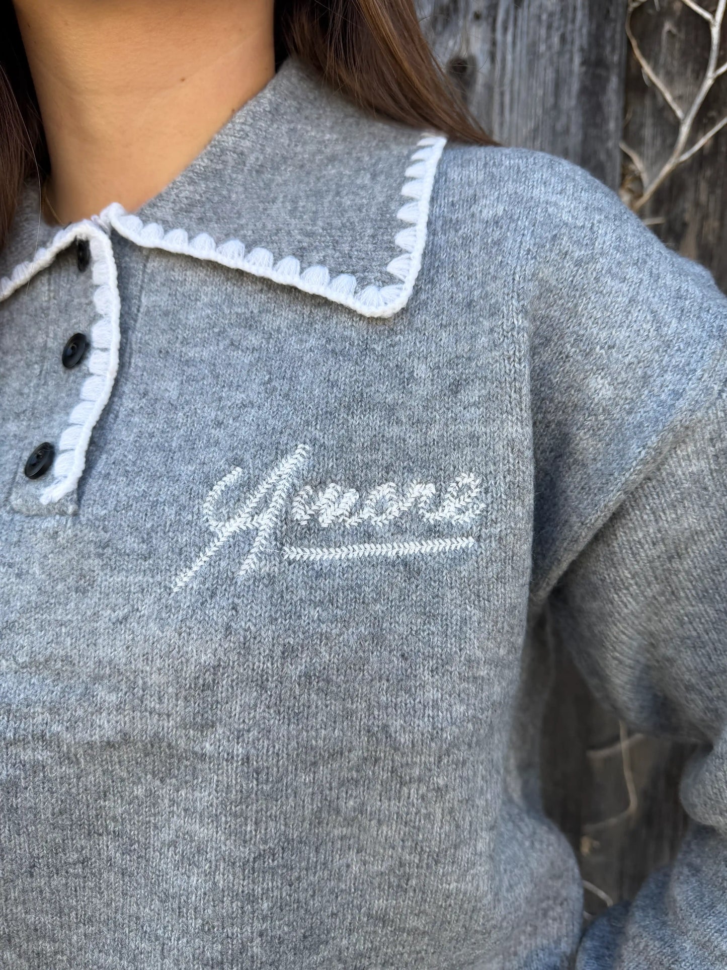 Pullover "Amore" Grau