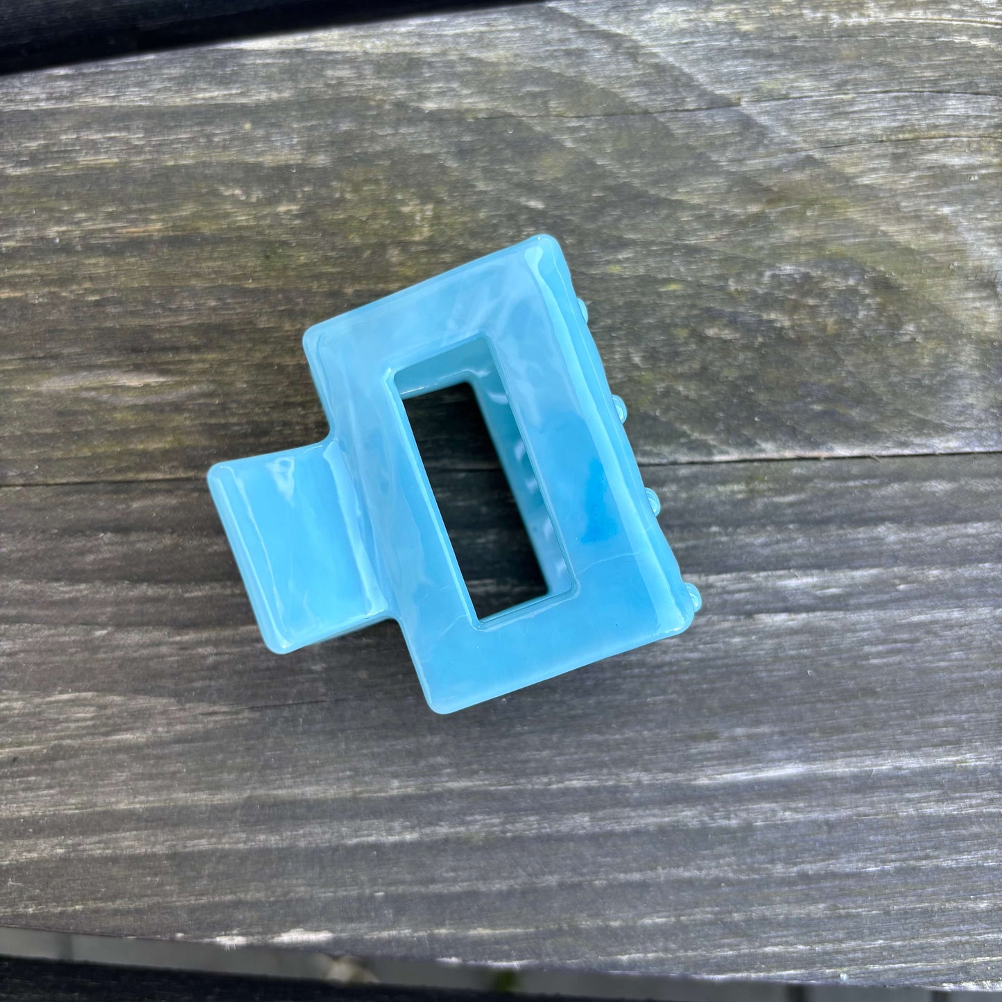 Haarklammer Mittelblau