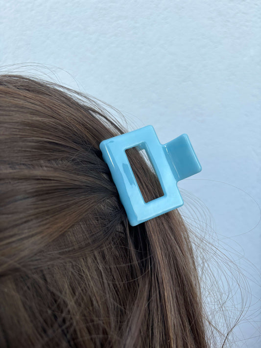 Haarklammer Mittelblau