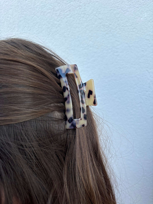 Haarklammer Schwarz/Taupe