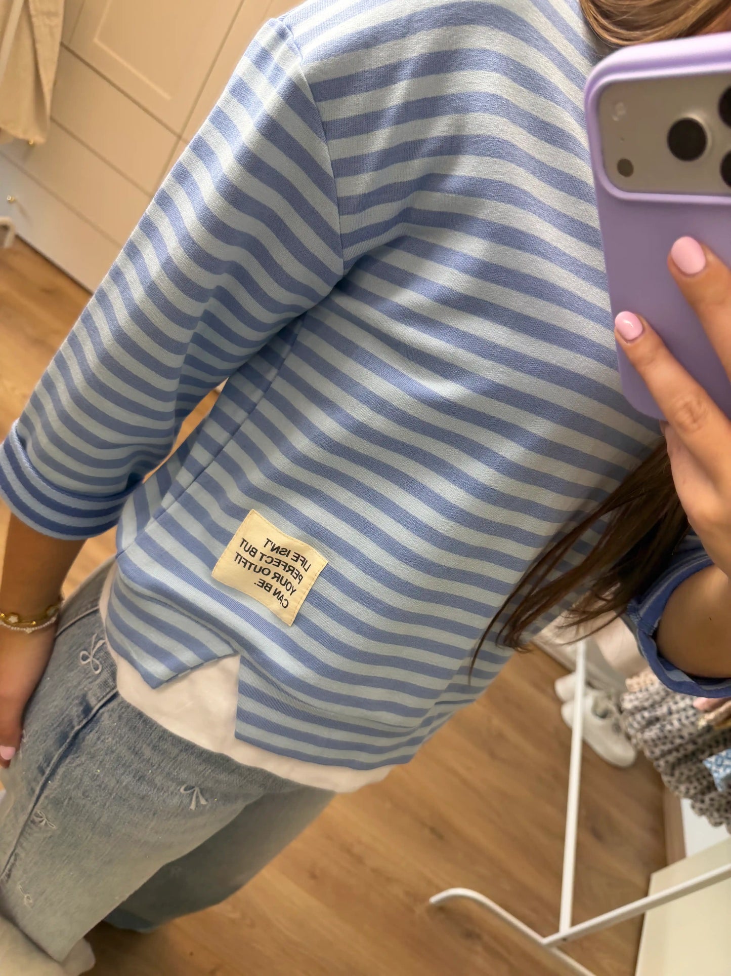 Langarmshirt "Sunny Stripes" Blau