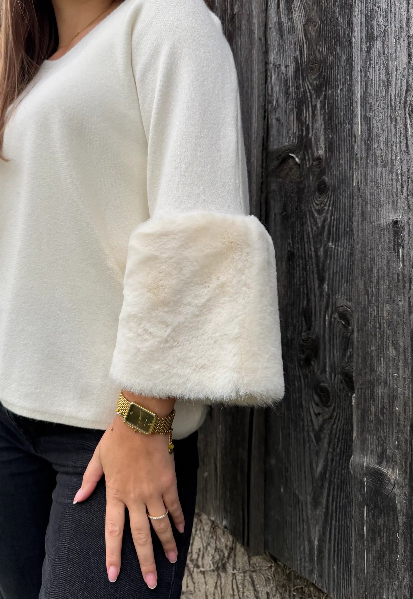 Pullover "Fluffy" Beige