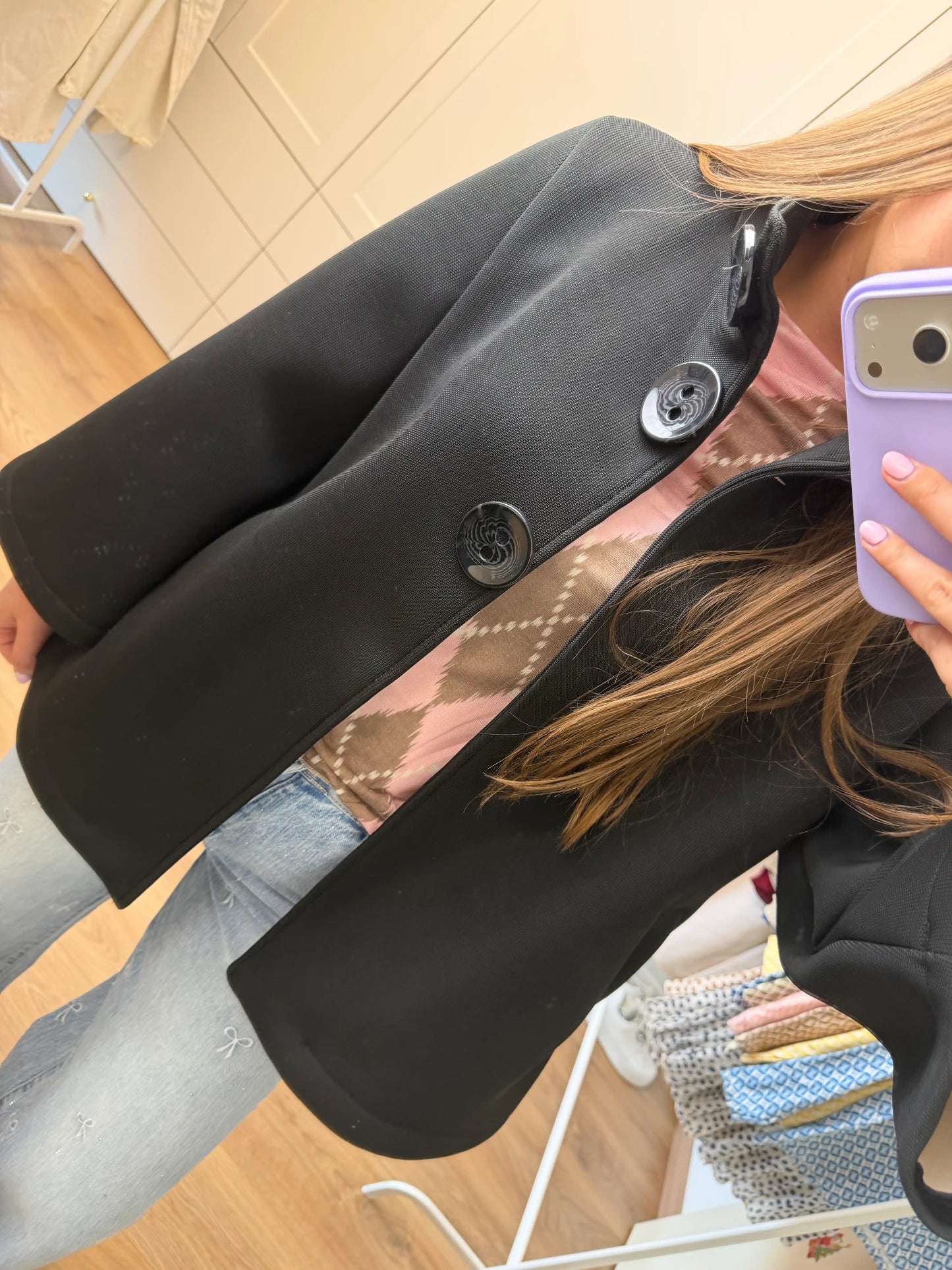 Jacke "Soft Elegance" Schwarz