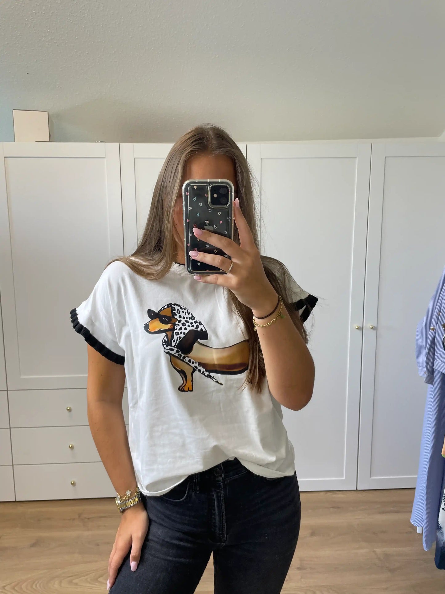 Shirt "Dackel" Schwarz