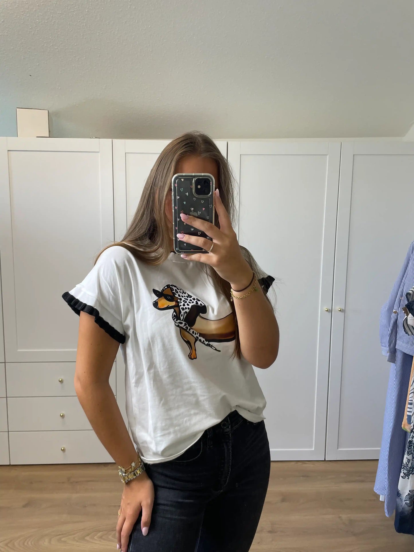 Shirt "Dackel" Schwarz