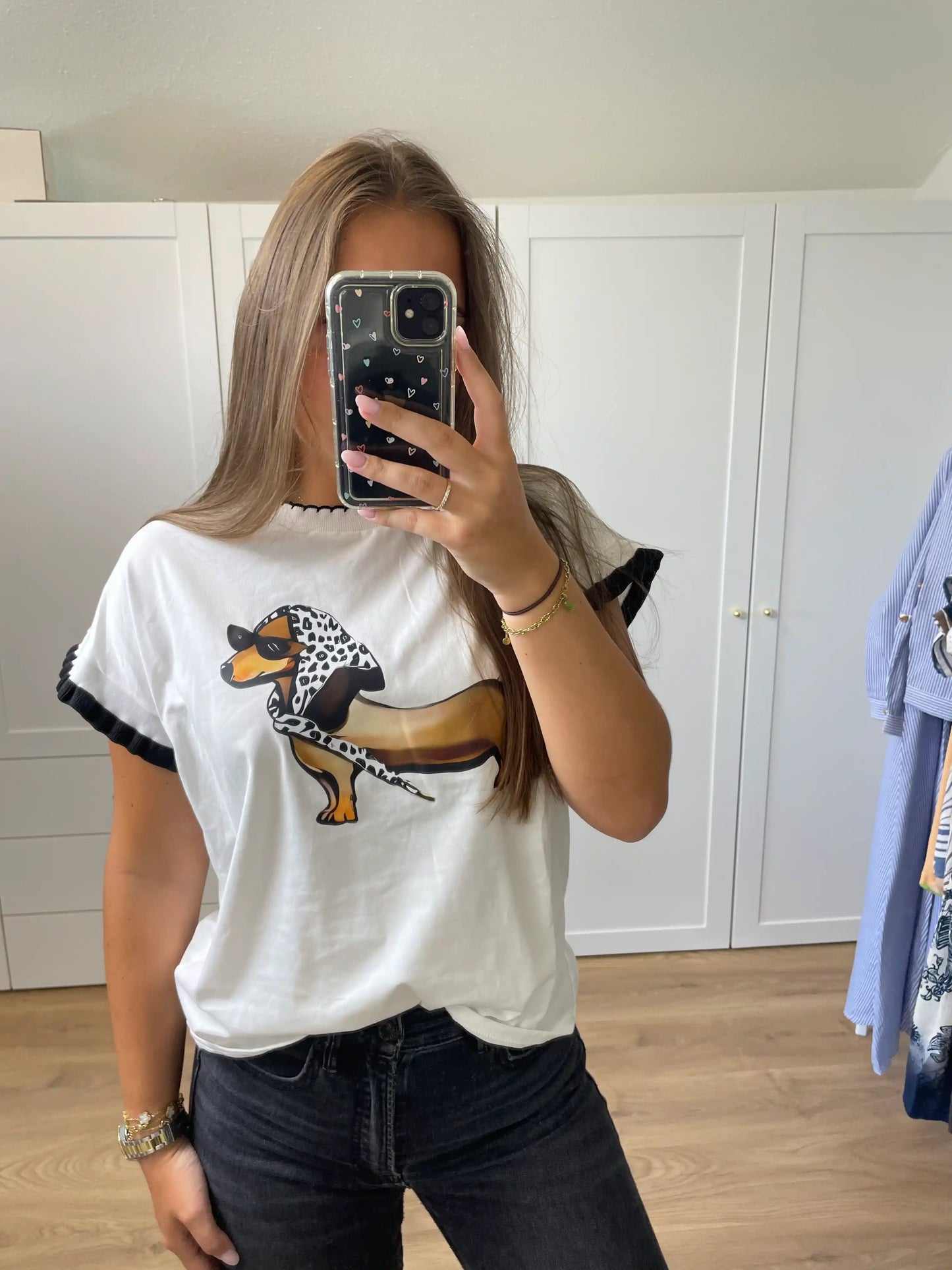 Shirt "Dackel" Schwarz