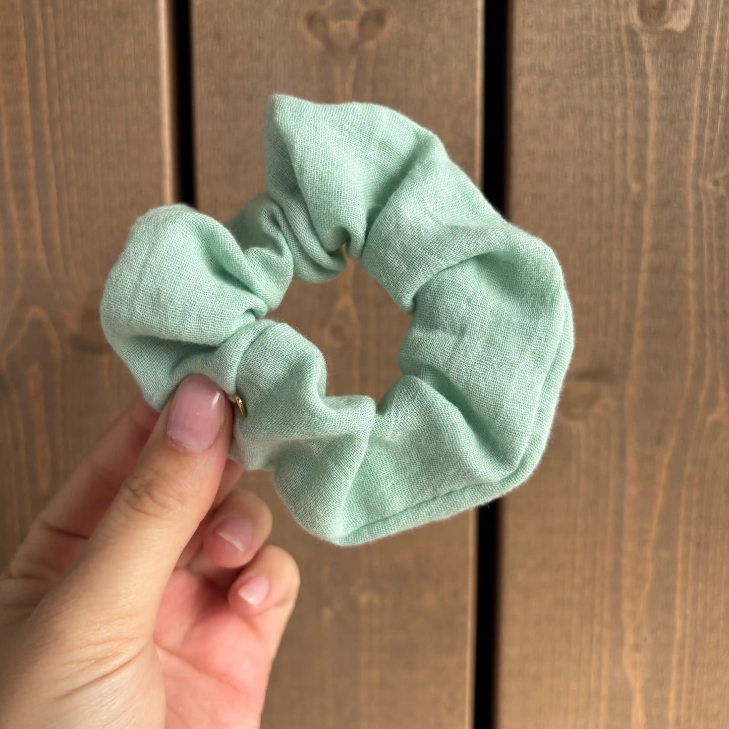 Scrunchie Musselin Türkis
