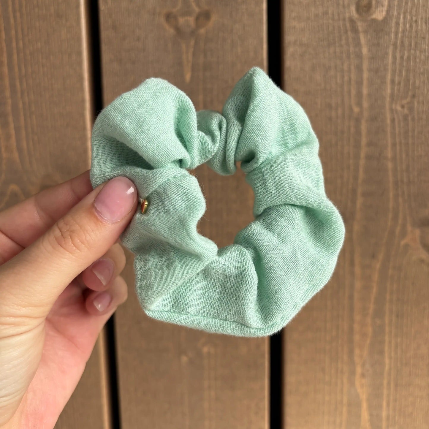 Scrunchie Musselin Türkis