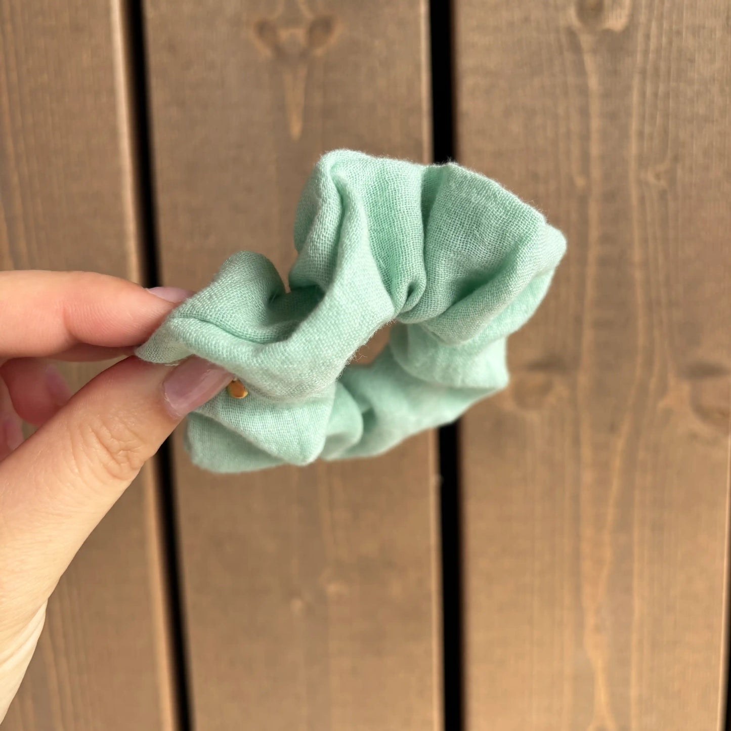 Scrunchie Musselin Türkis