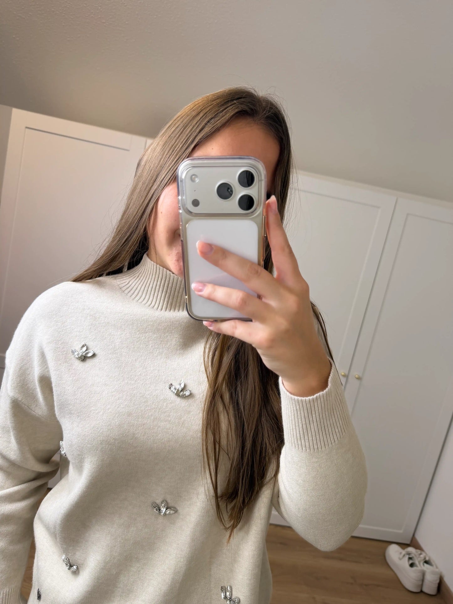 Pullover "Sparkle" Beige