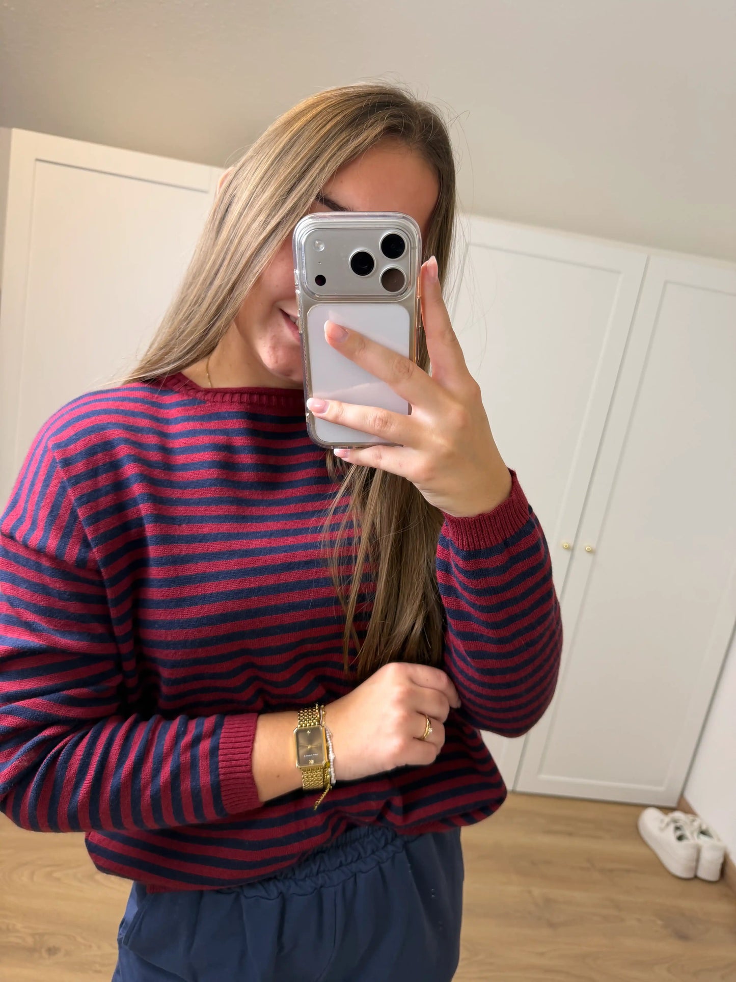 Pullover "Sail" Weinrot
