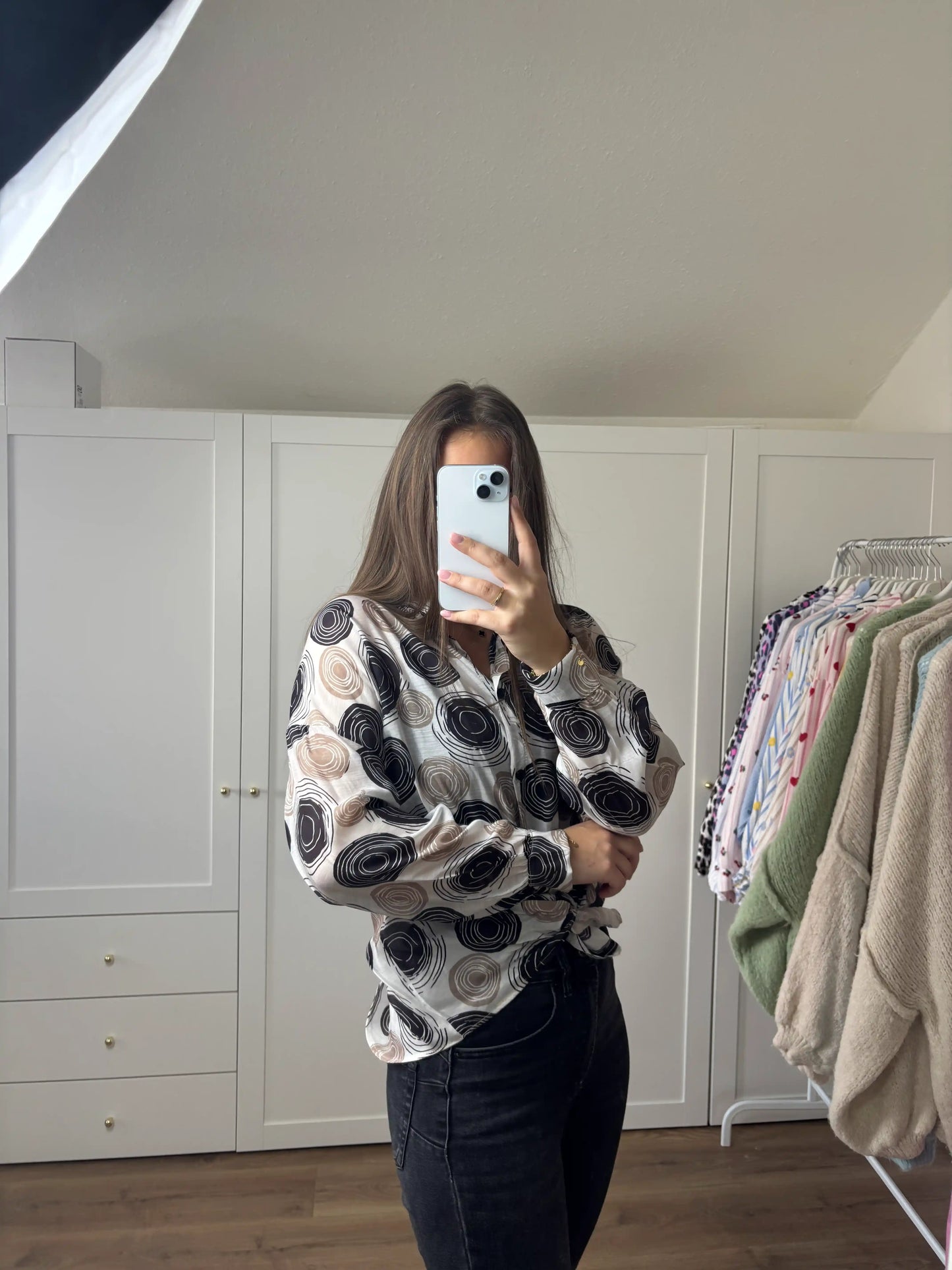 Bluse "Circle" Schwarz