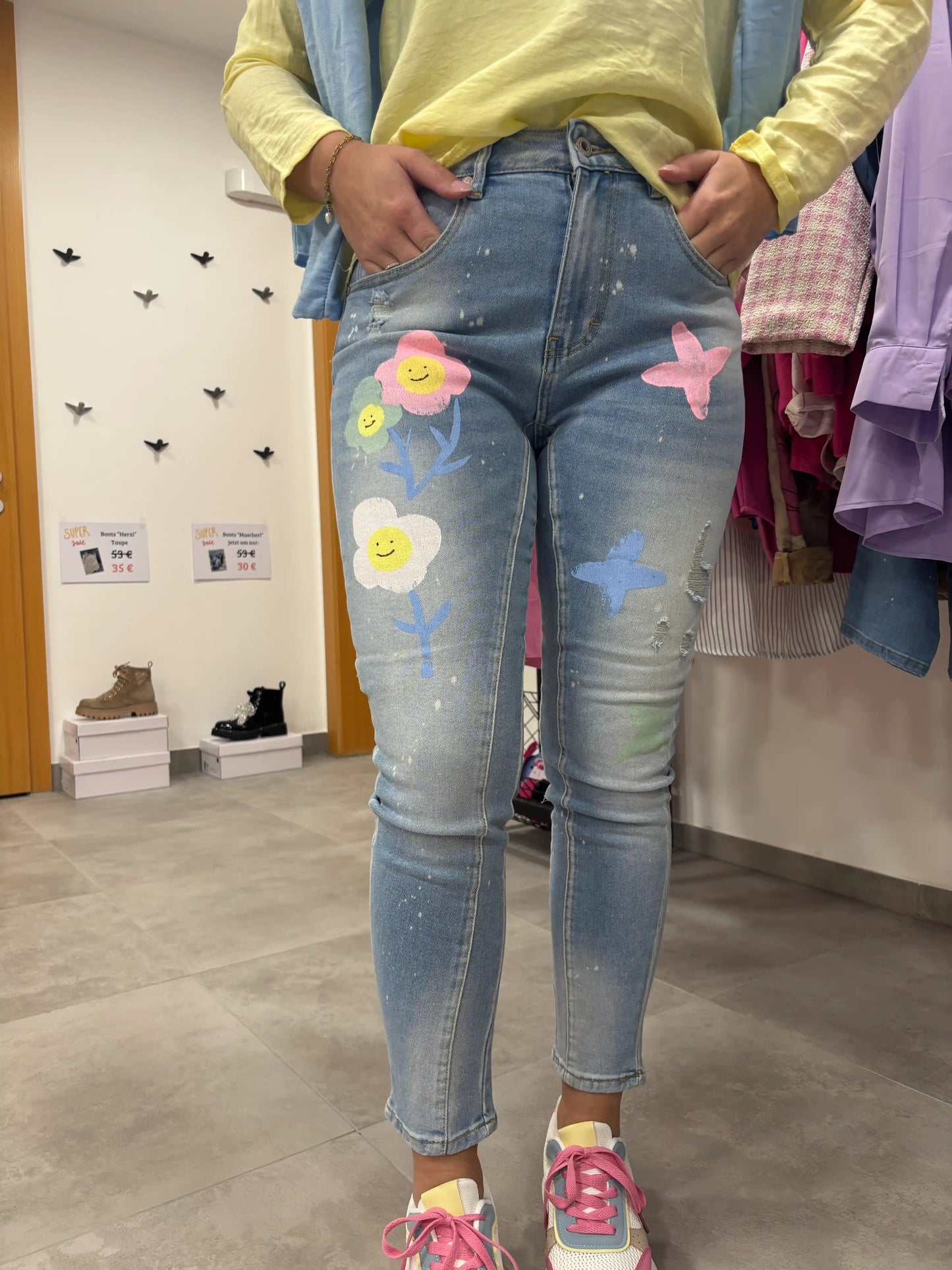 Jeans "Colorful" High Waist