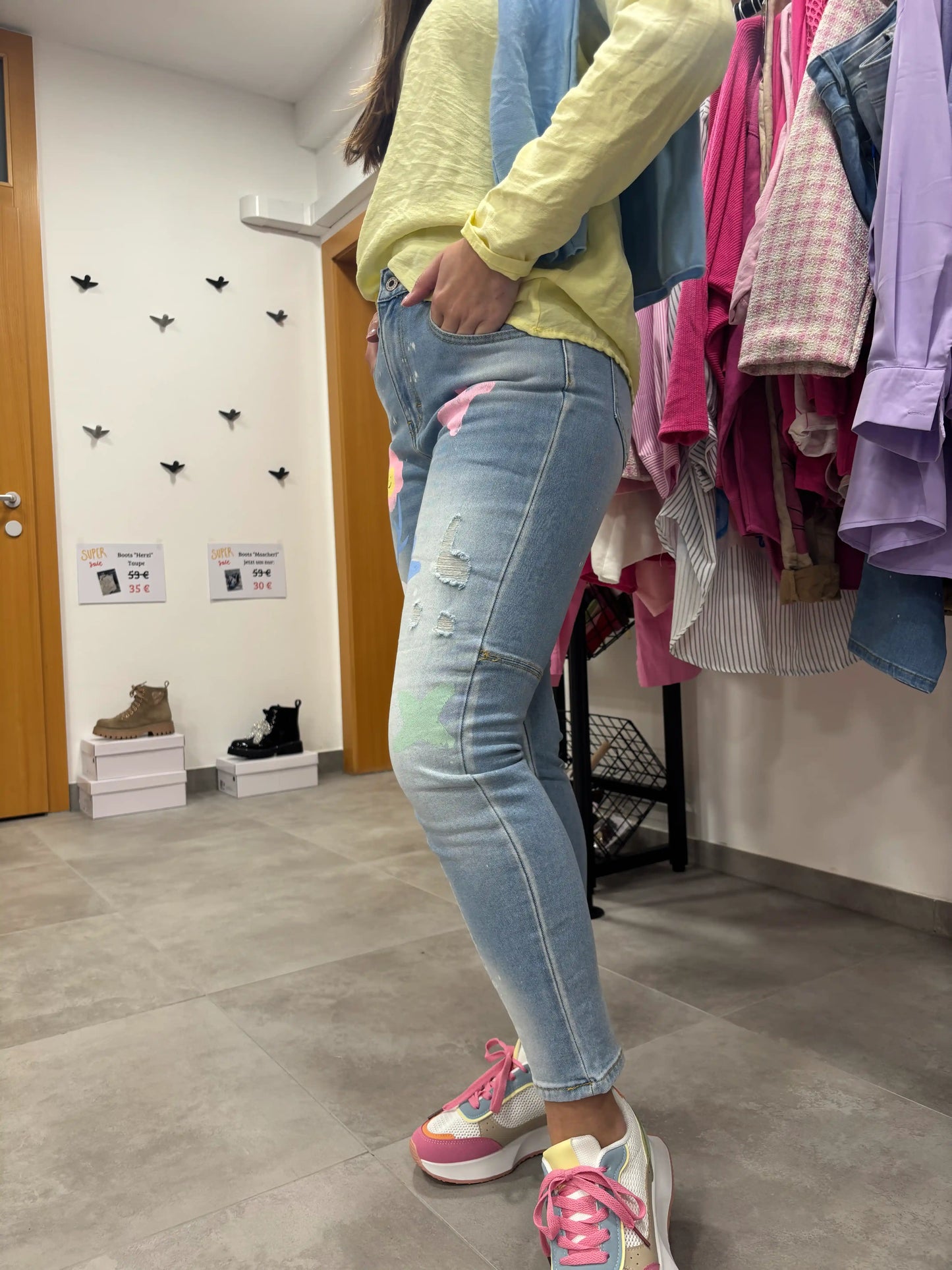 Jeans "Colorful" High Waist