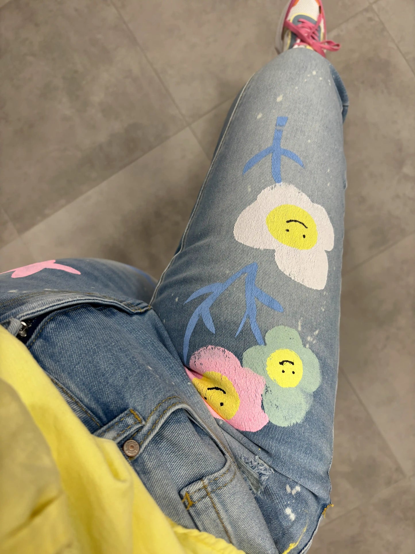 Jeans "Colorful" High Waist