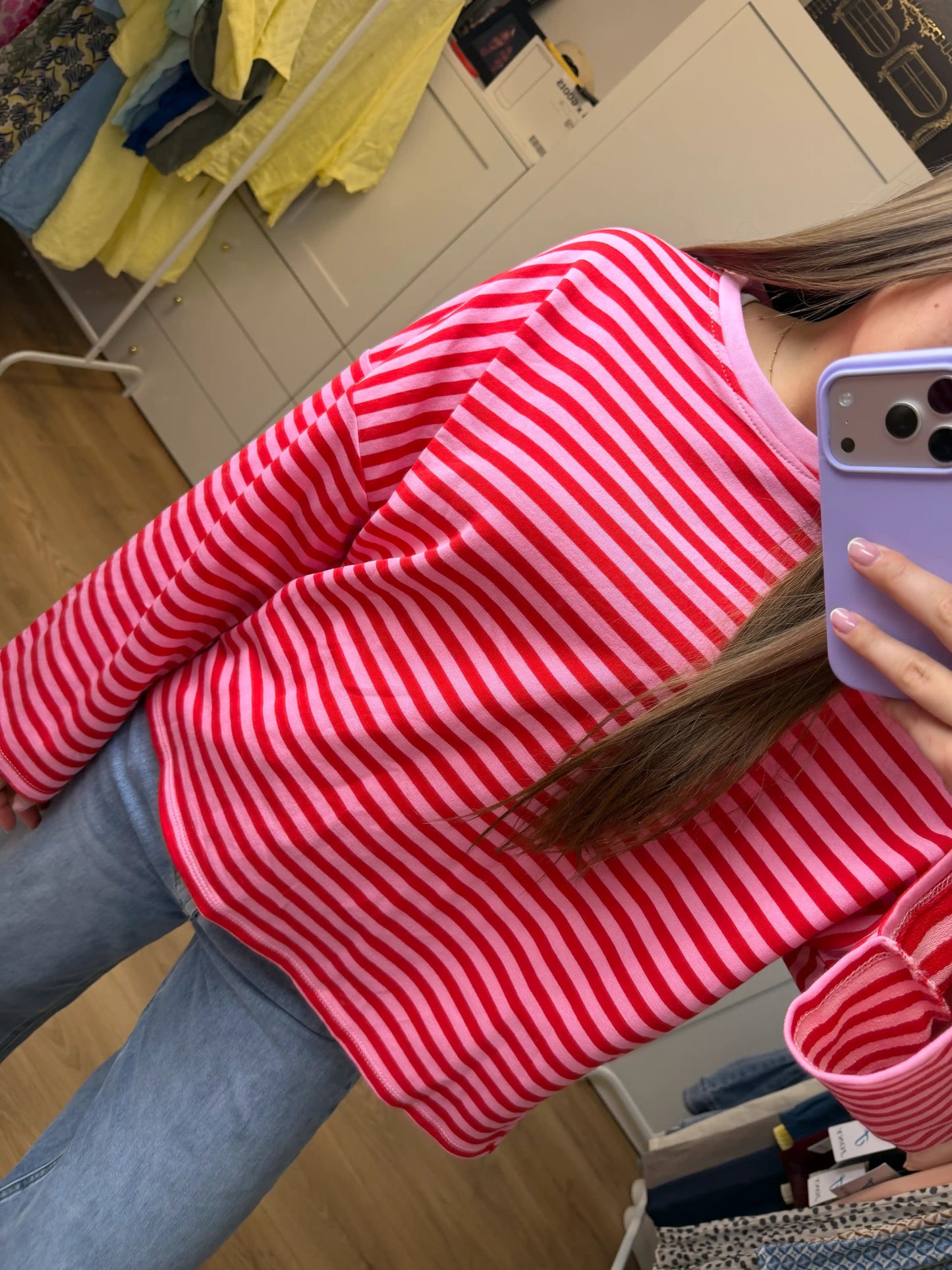 Longsleeve "Candy Stripe" Pink