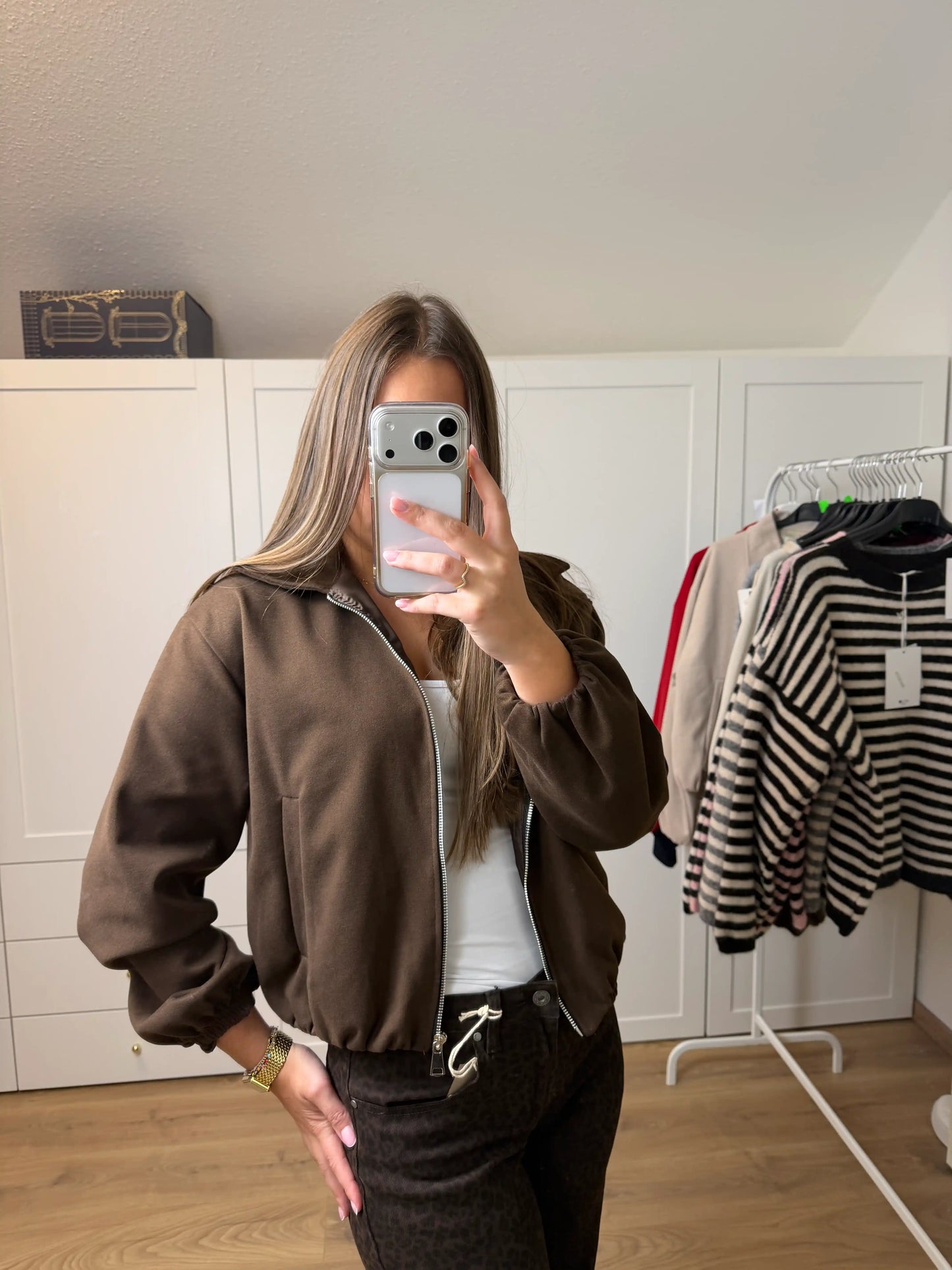 Jacke "Everyday-Zip" Schokobraun