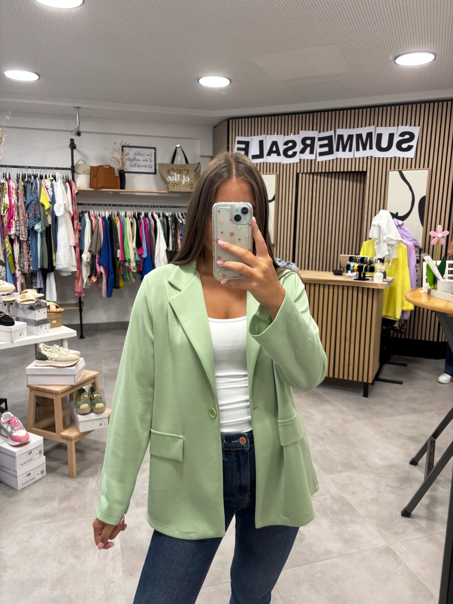 Sweat-Blazer Salbei