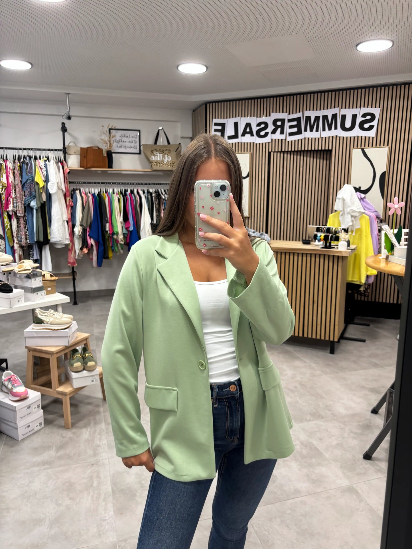Sweat-Blazer Salbei