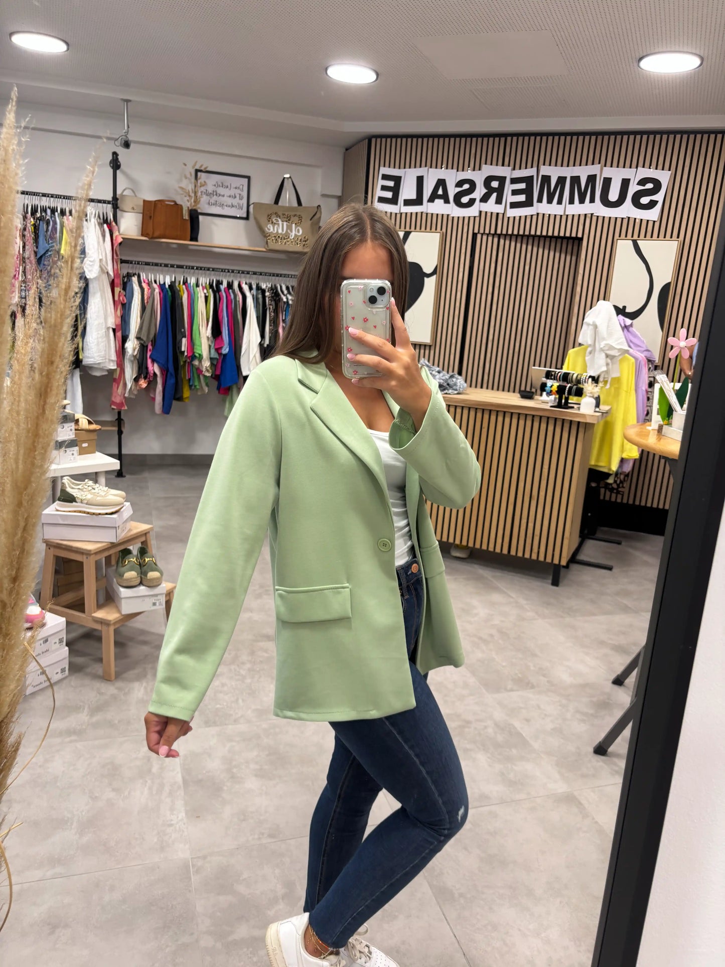 Sweat-Blazer Salbei