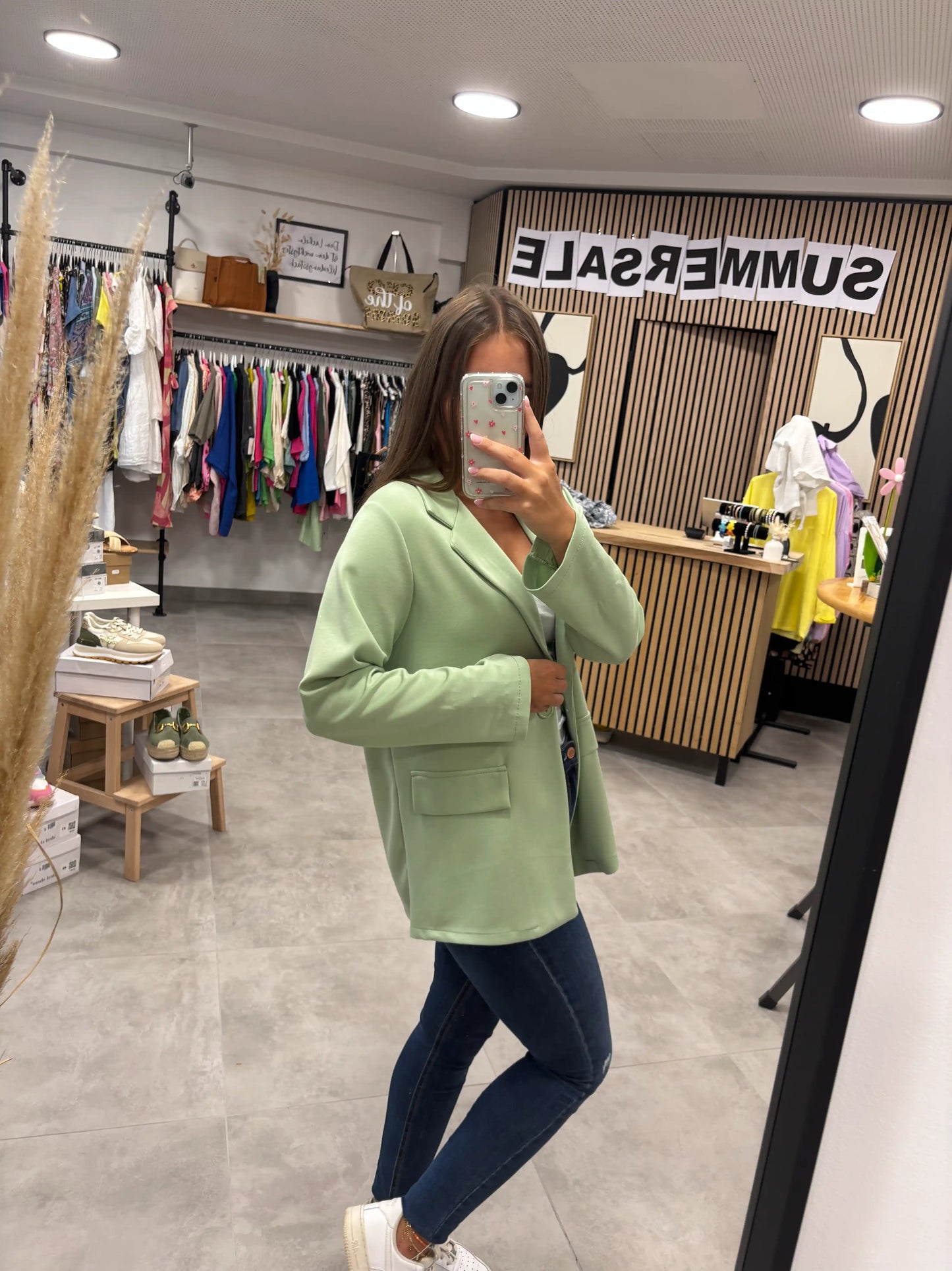 Sweat-Blazer Salbei