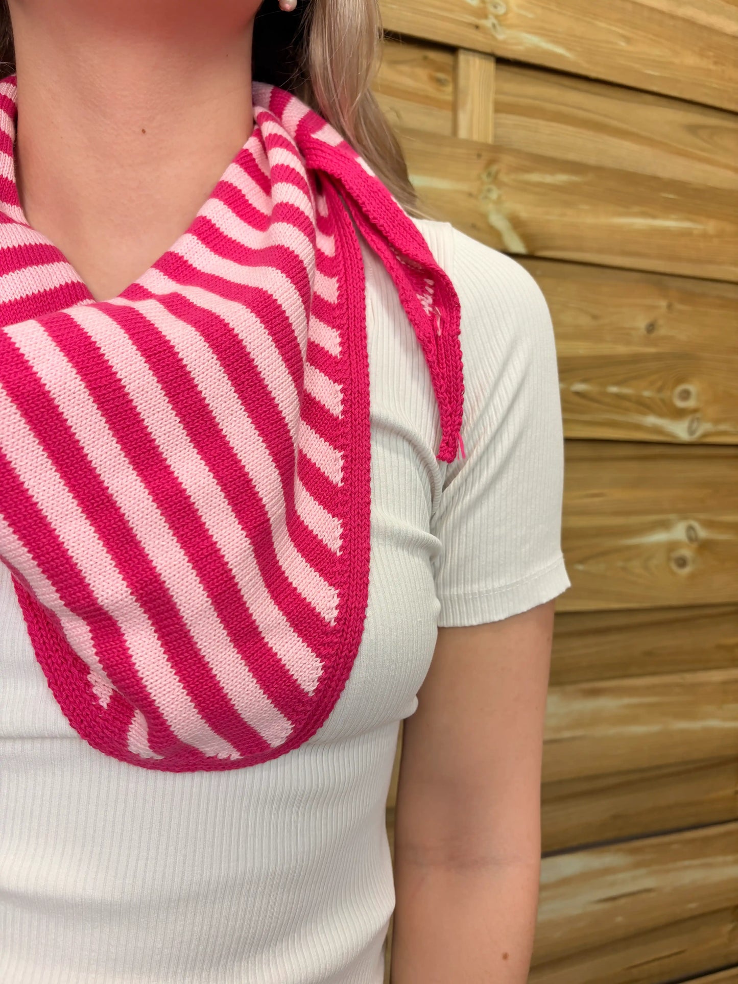 Dreieckstuch "Stripe" Pink