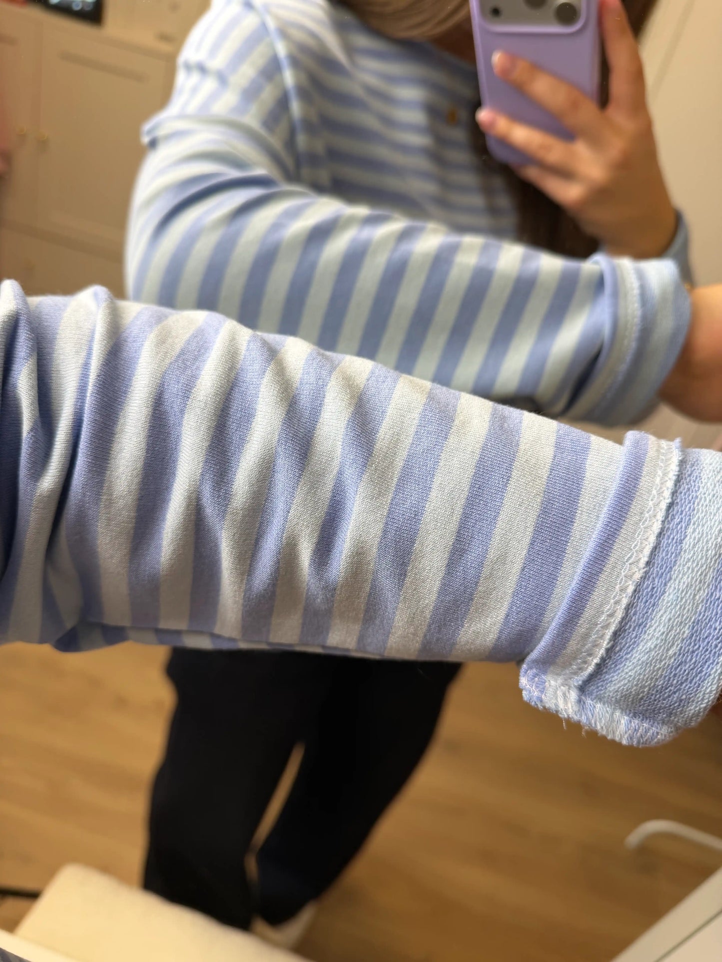 Longsleeve "Candy Stripe" Blau