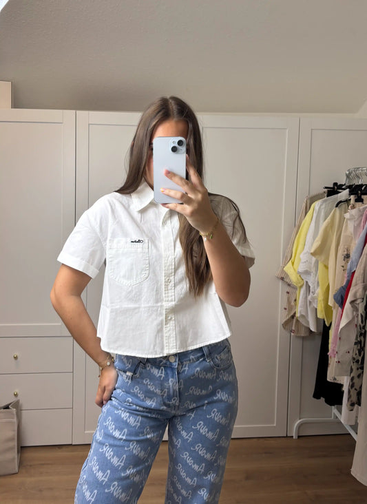 Kurzbluse "Beau" Weiß