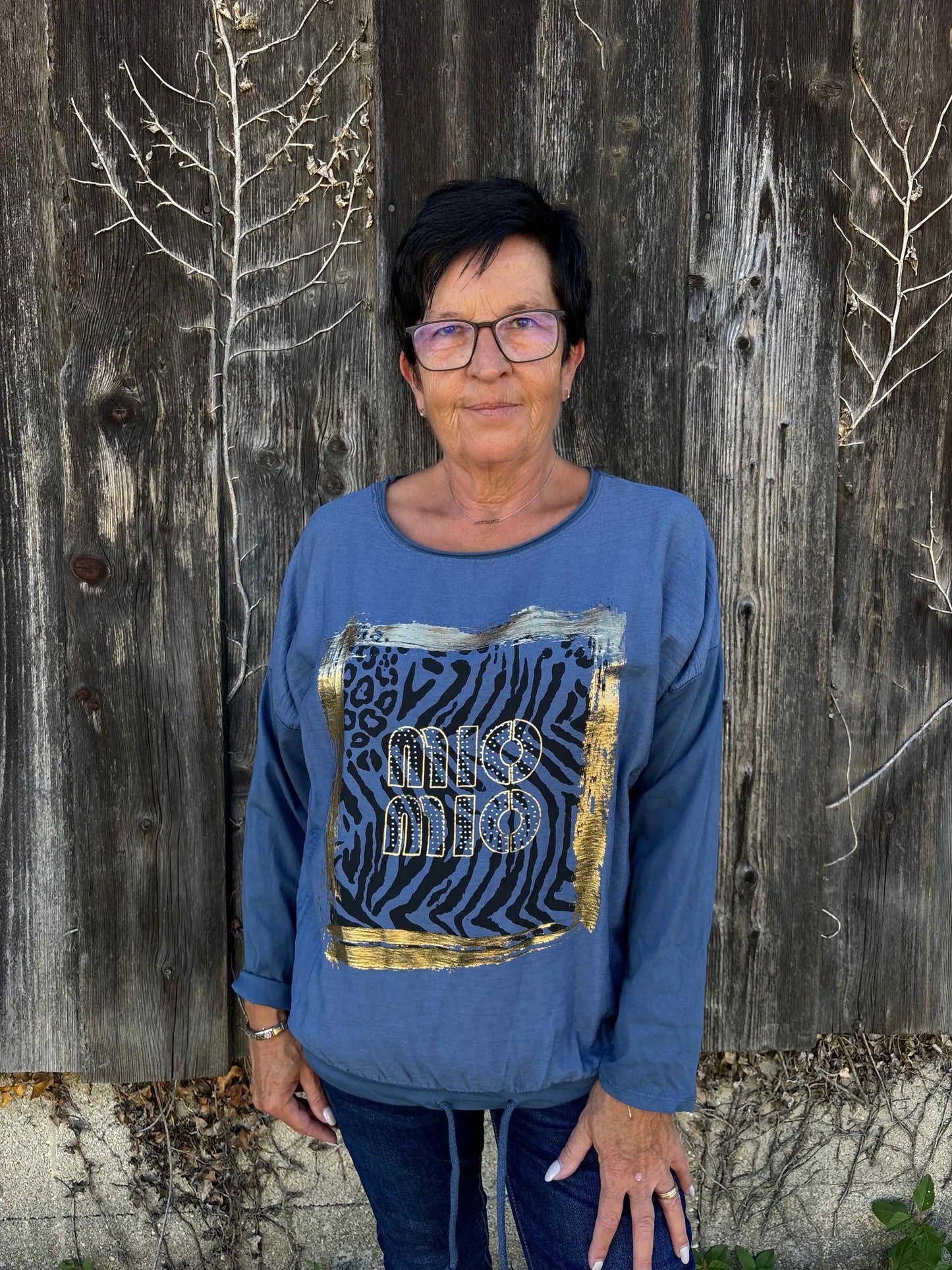 Langarmshirt "MioMio" Blau