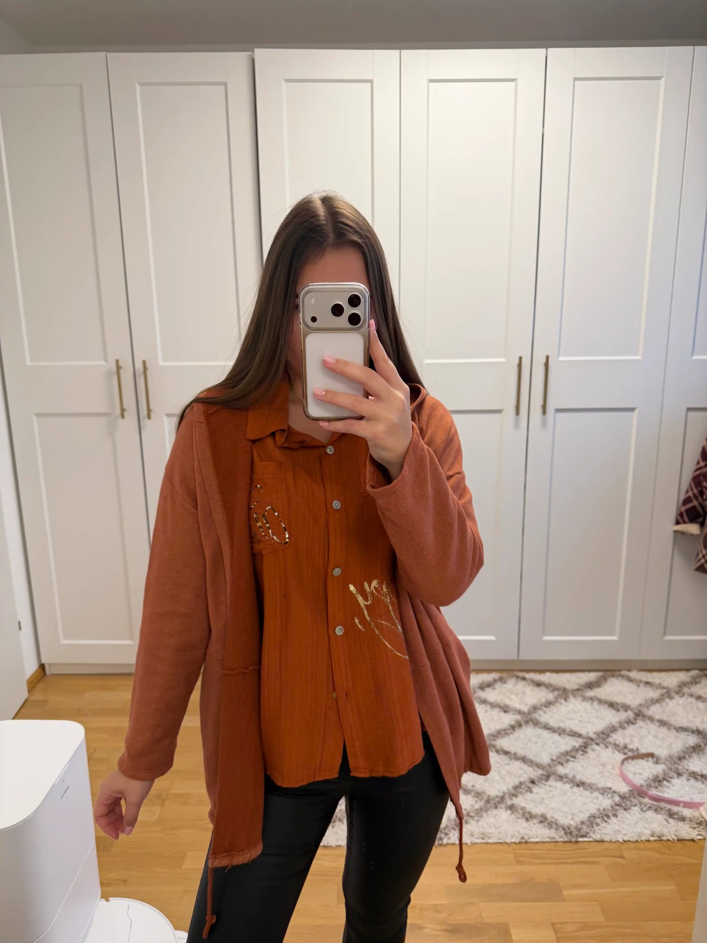 Bluse "Love" Terracotta