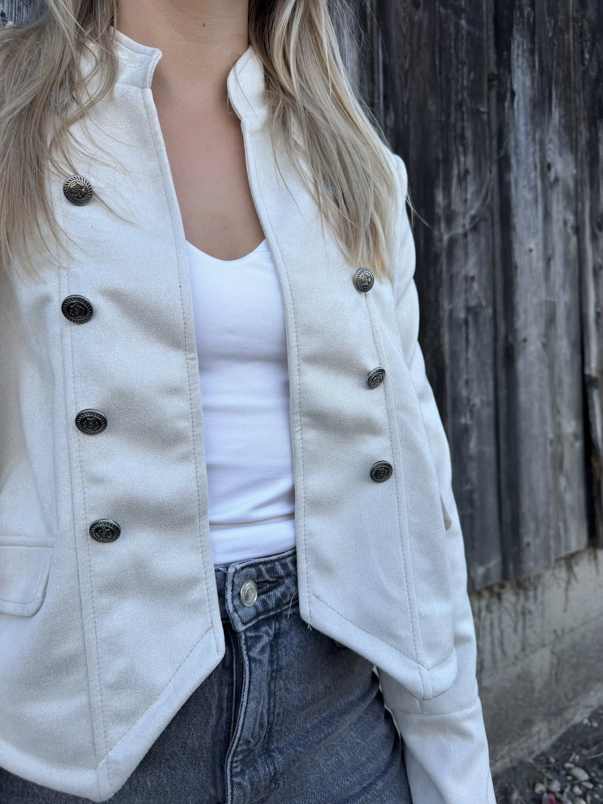 Jacke "Military" Beige