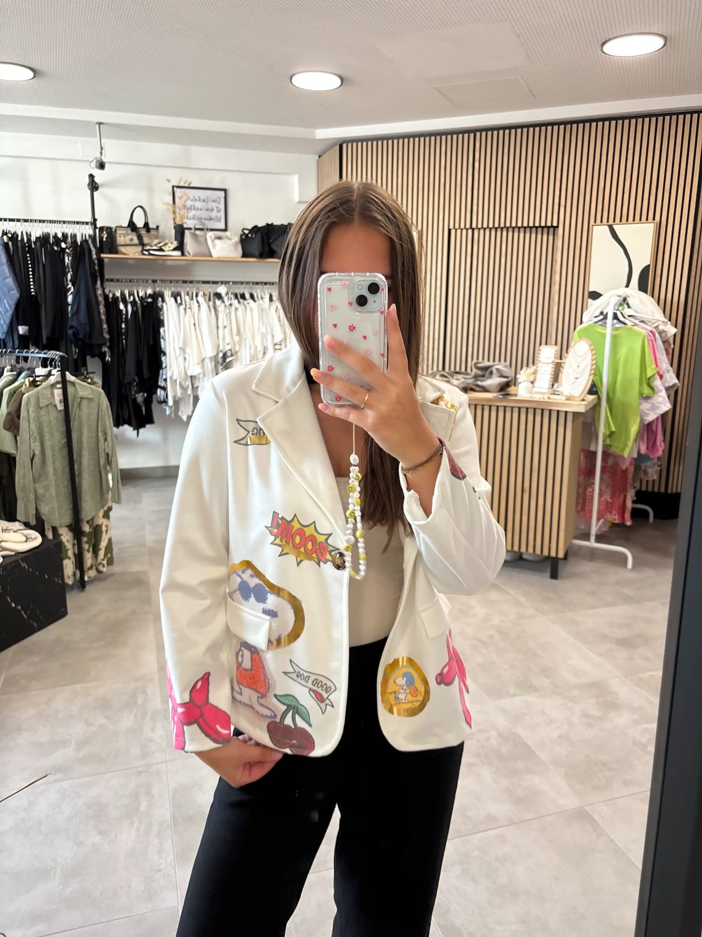 Blazer "Snoopie" Weiß