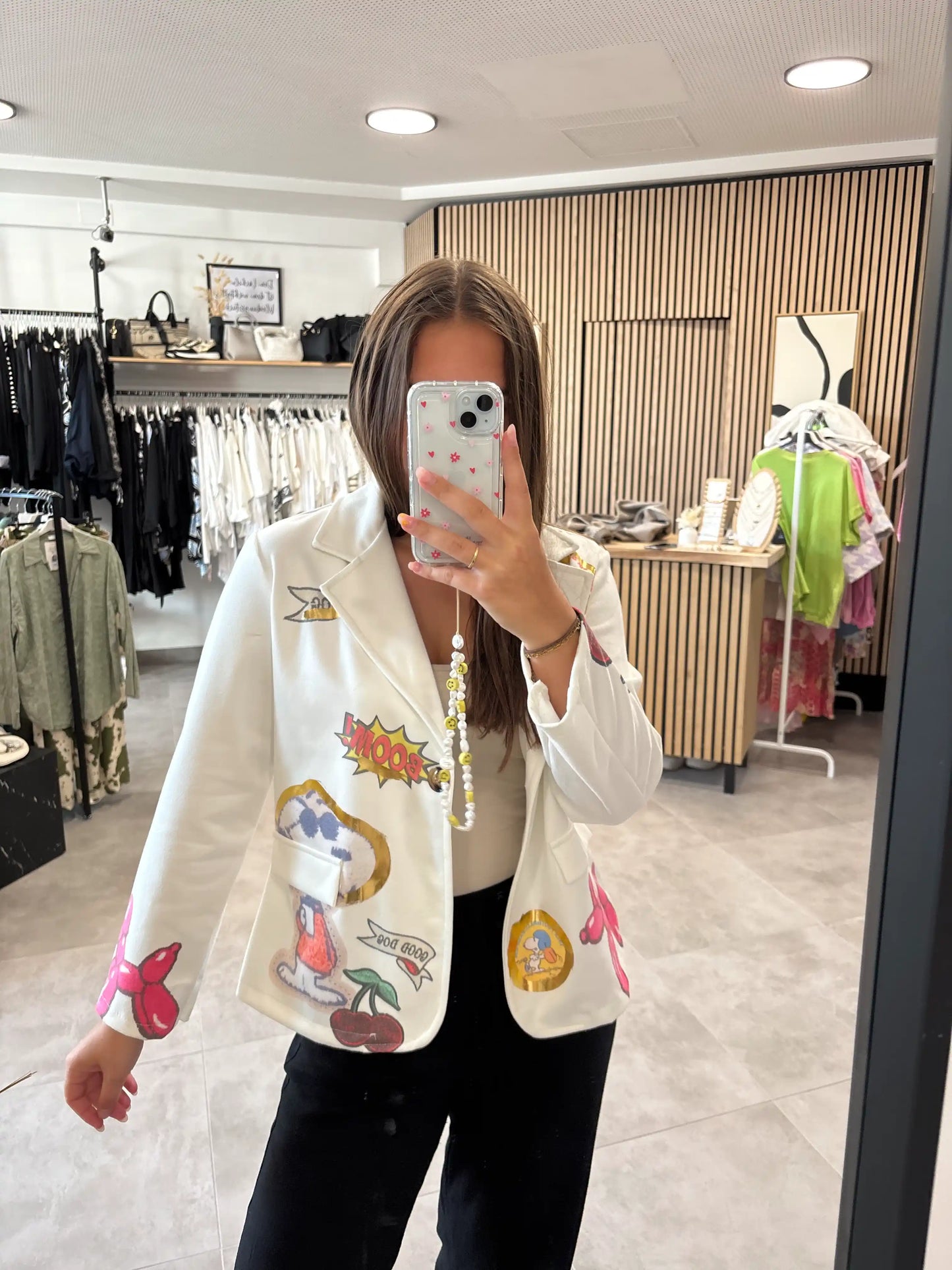 Blazer "Snoopie" Weiß