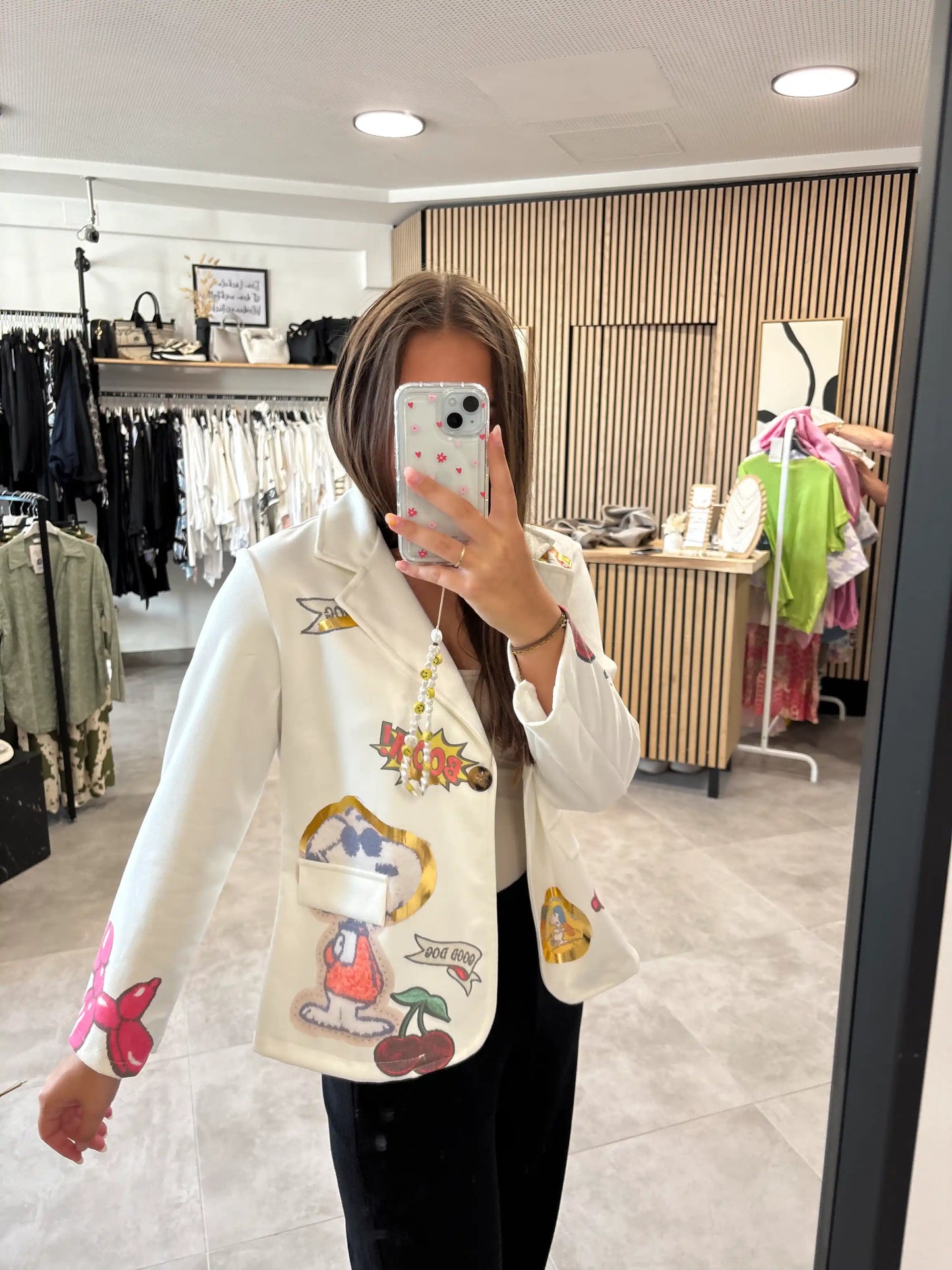 Blazer "Snoopie" Weiß