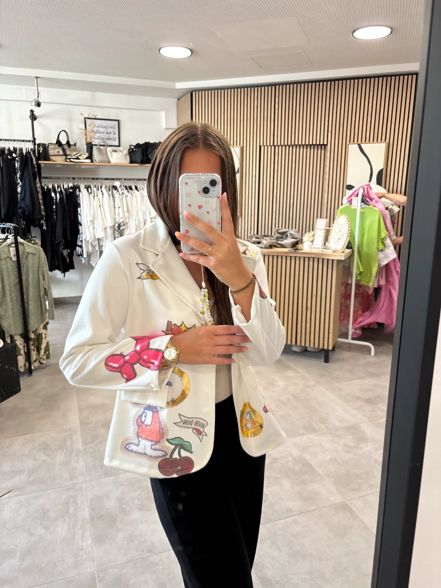 Blazer "Snoopie" Weiß