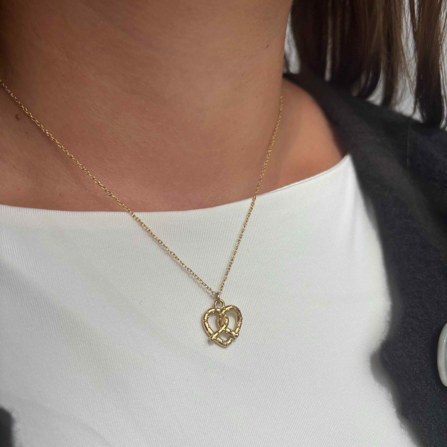 Kette "Brezel" Gold