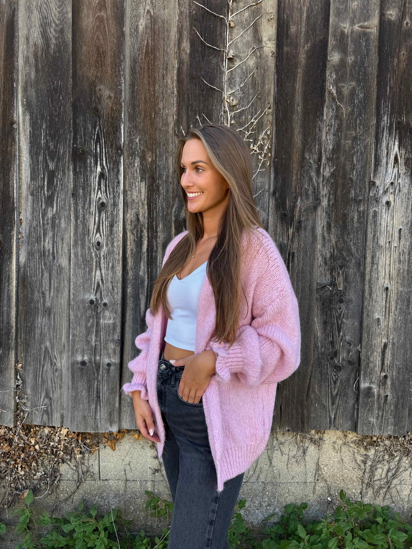 Weste "Knit Affair" Rosa