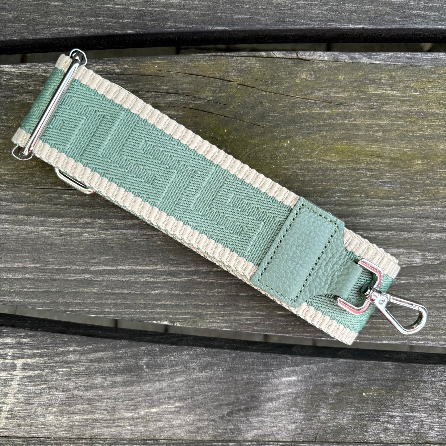 Taschengurt "Neutral" mit silberner Hardware