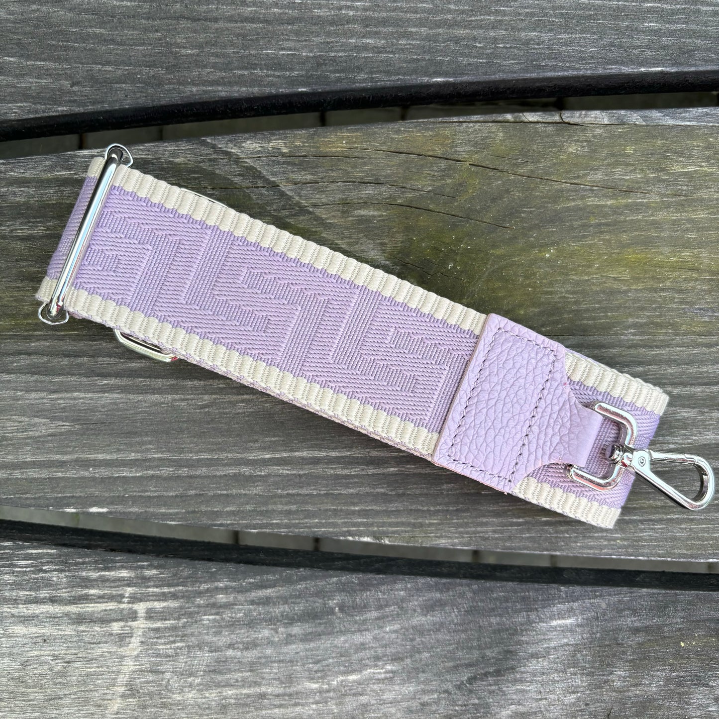 Taschengurt "Neutral" mit silberner Hardware