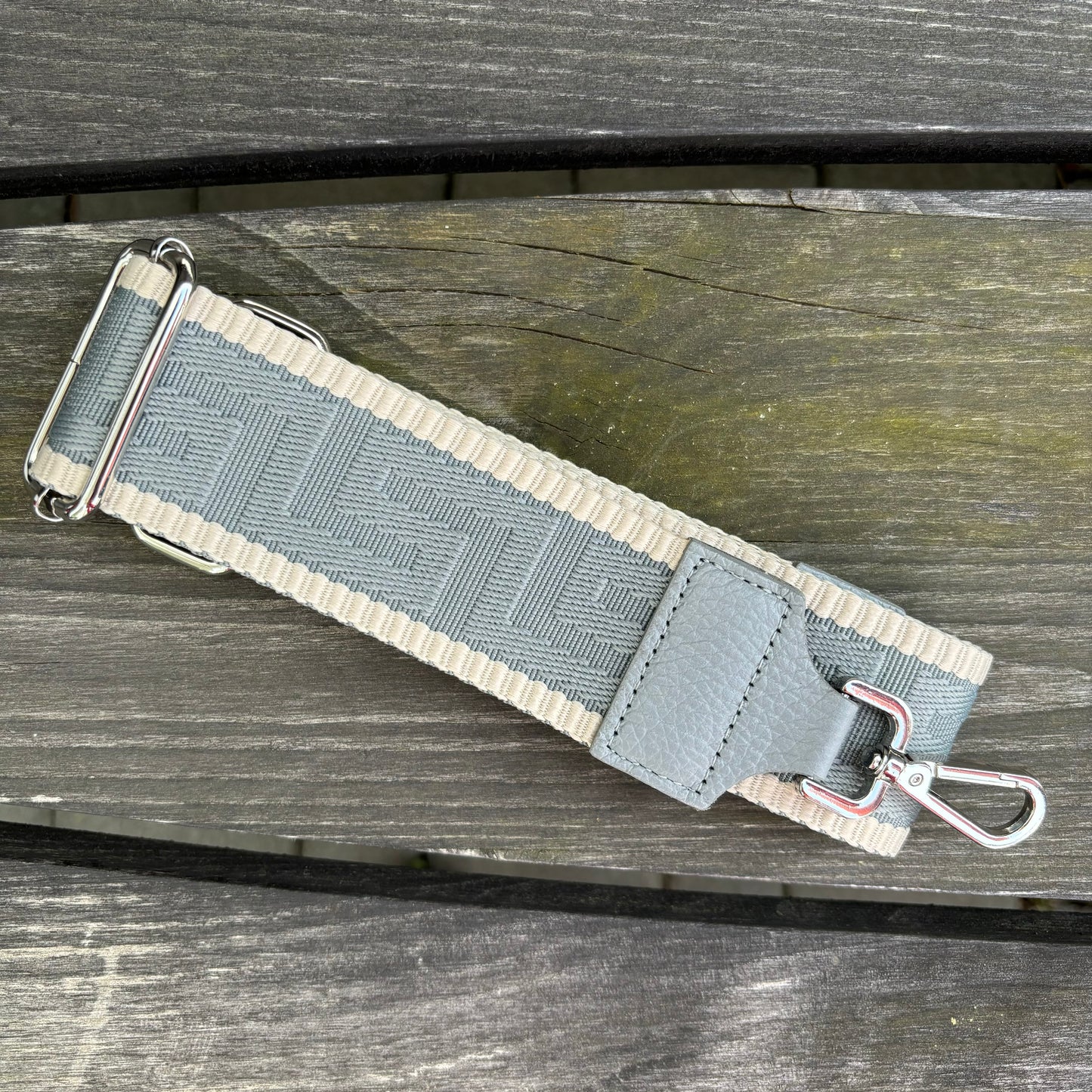 Taschengurt "Neutral" mit silberner Hardware