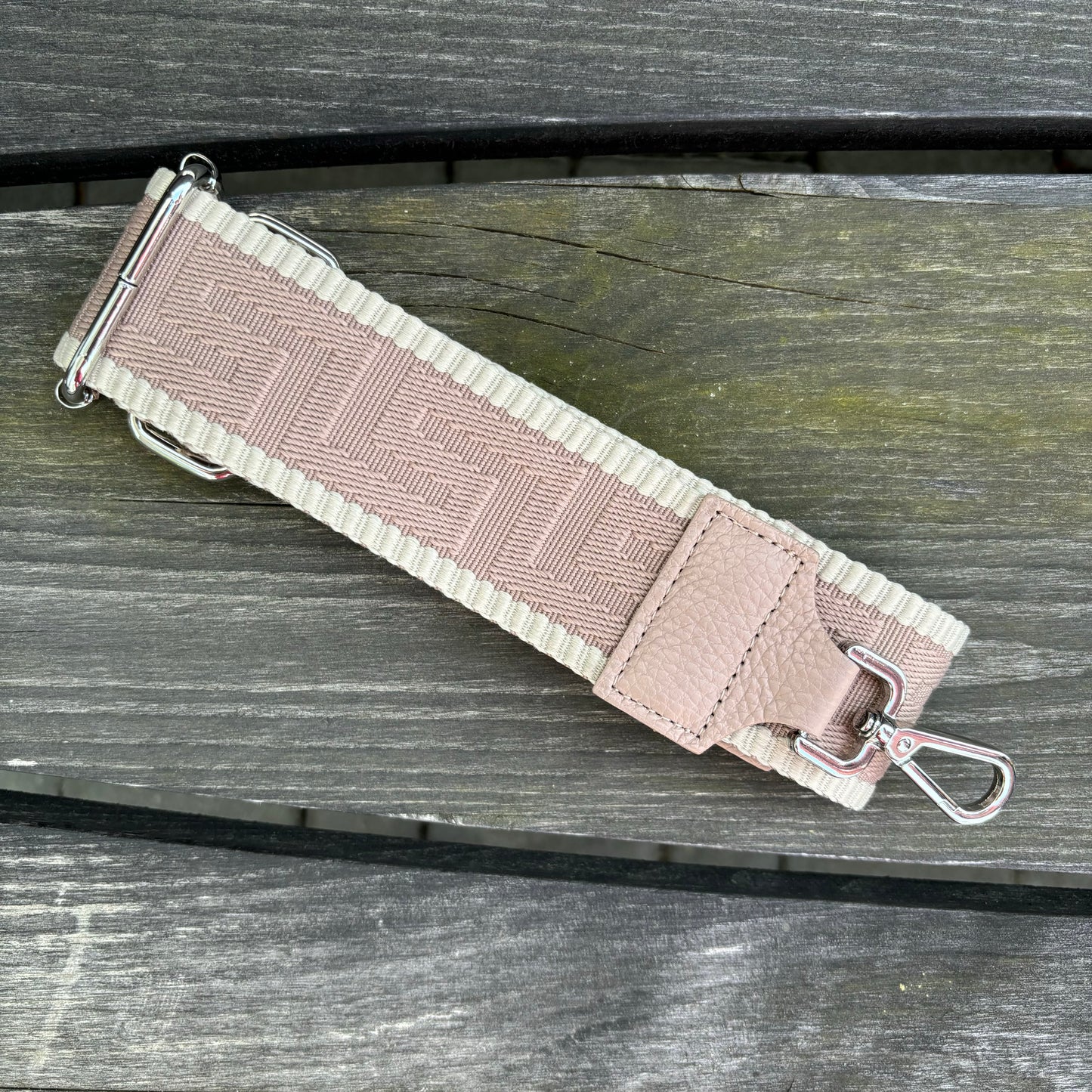 Taschengurt "Neutral" mit silberner Hardware