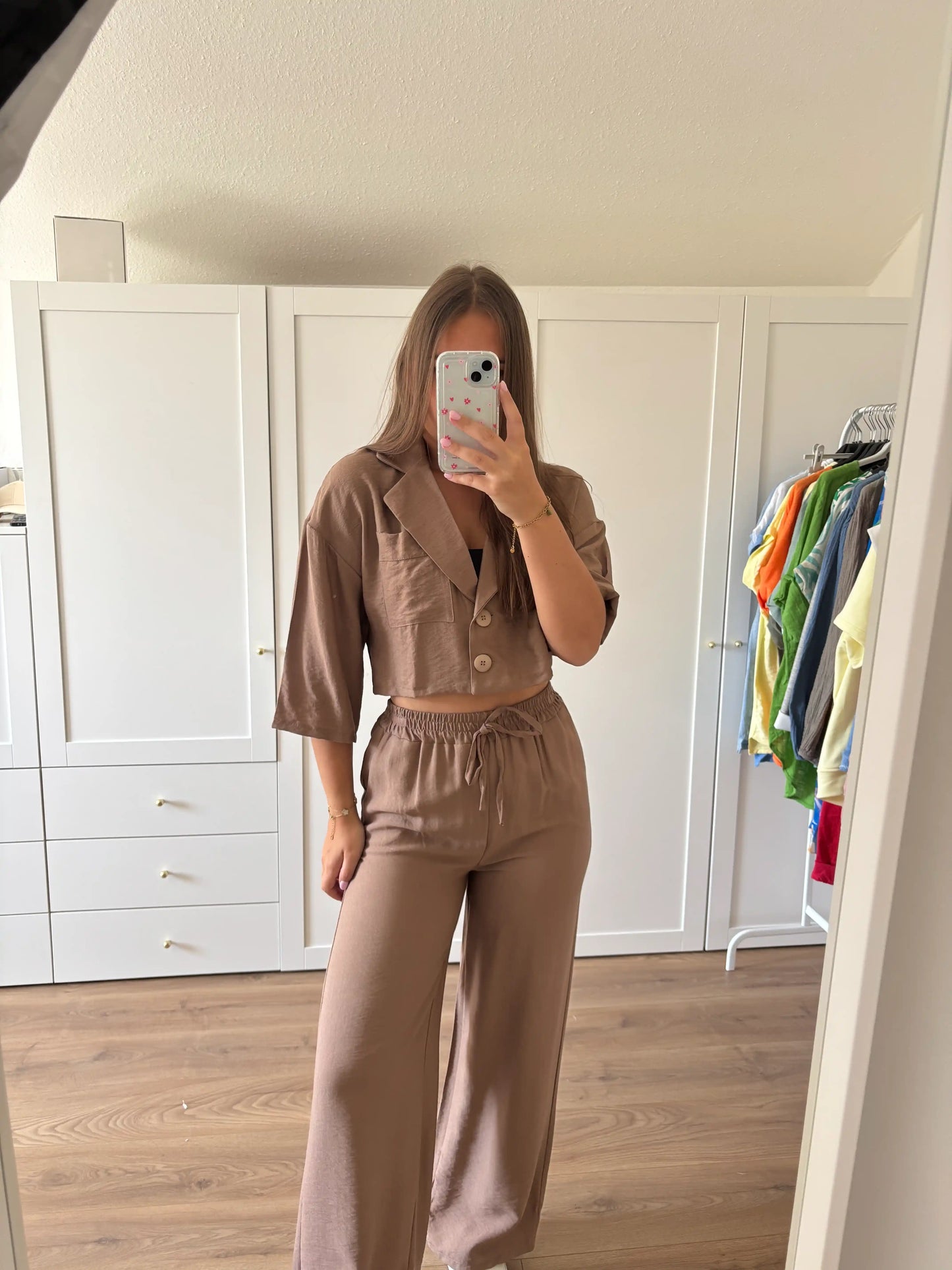 Set aus Blazer und Hose Straight