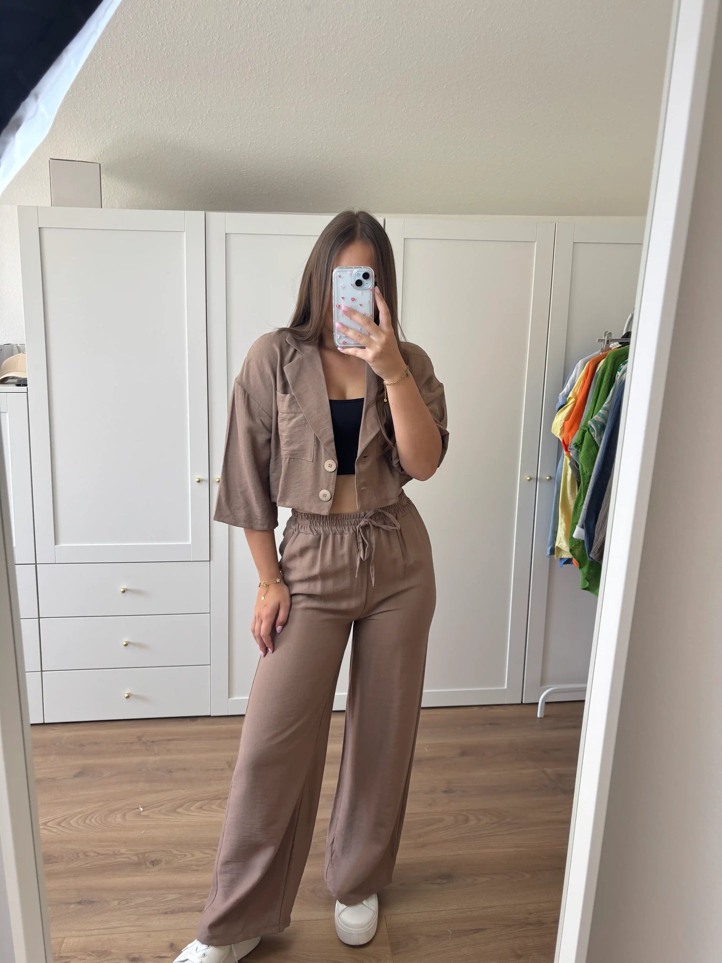 Set aus Blazer und Hose Straight