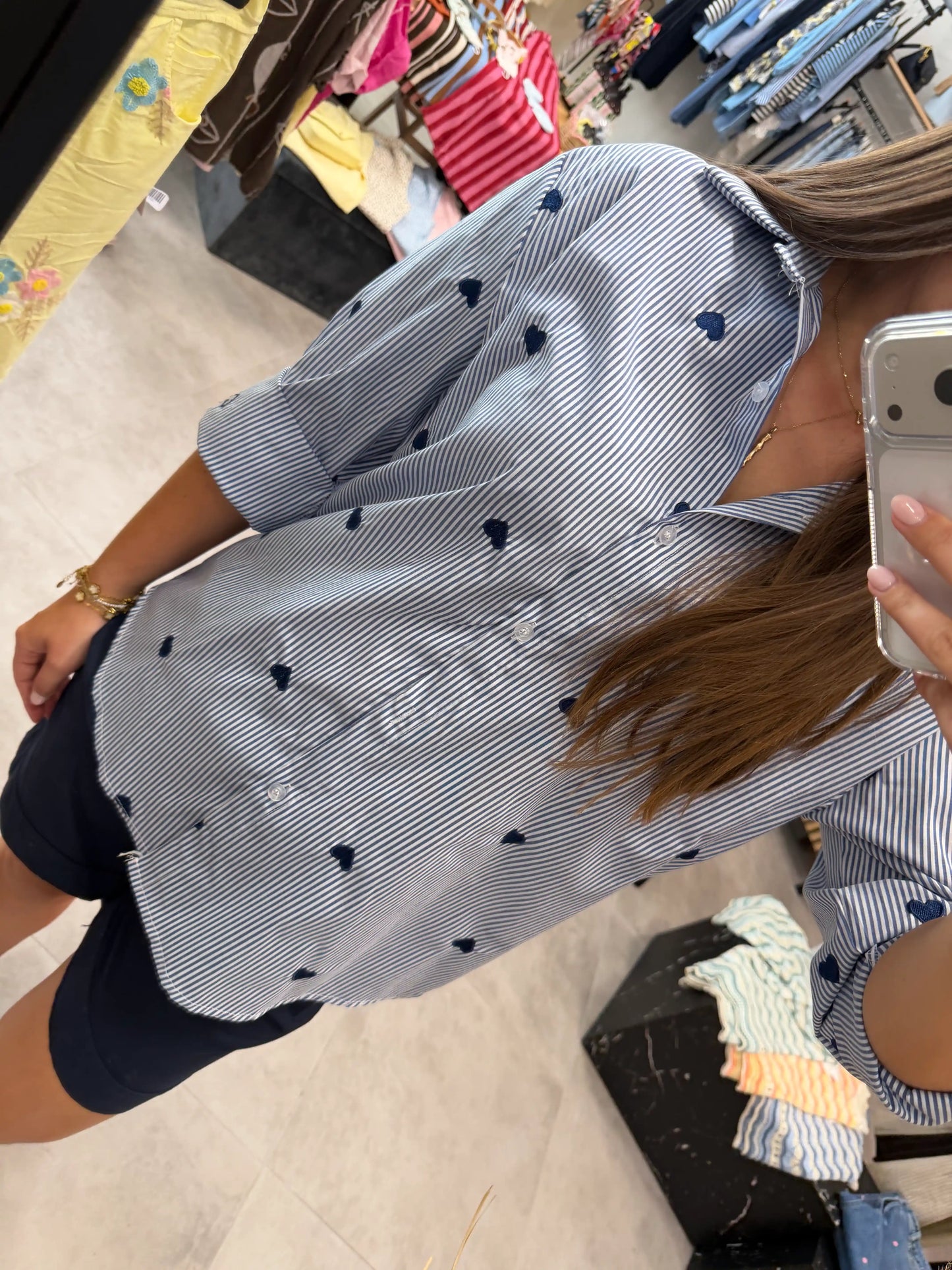Bluse "Smallherzi" Blau
